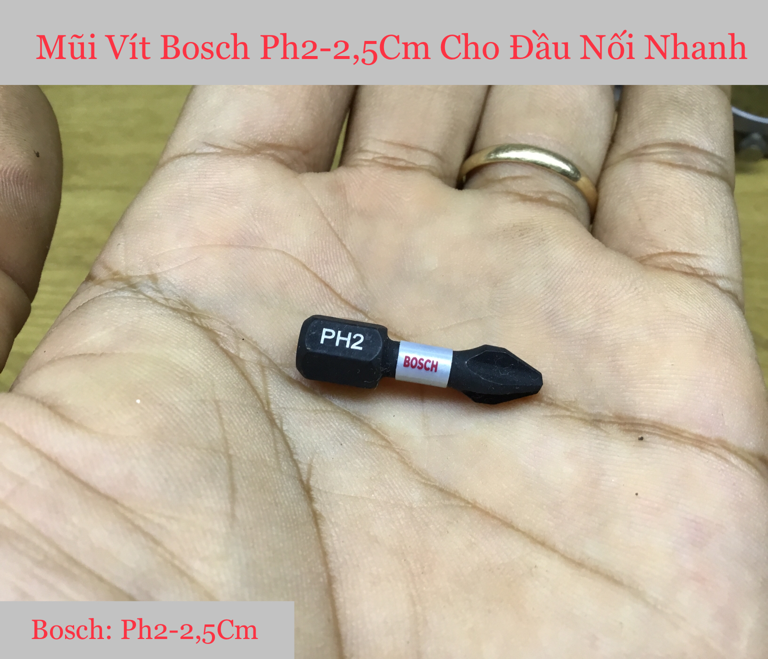 [HCM]Mũi Vít Ngắn Cho Đầu Nối Nhanh Ph2-2.5Cm