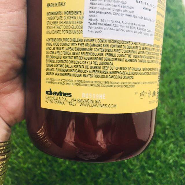 Dầu gội  ngăn gàu Davines Purifying Shampoo 1000ml