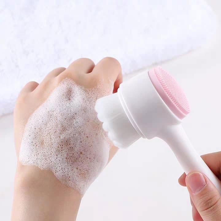 Cọ Rửa Mặt 2 Đầu Siêu Sạch Êm Dịu Cho Da