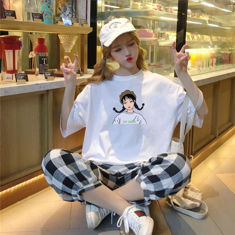Sét bộ quần caro siêu cute
