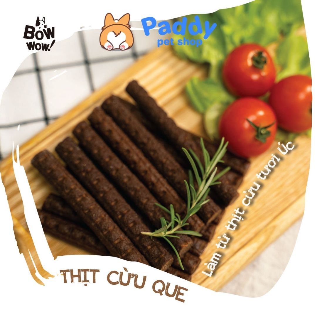 Bánh Thưởng Cho Chó Thịt Cừu Que BowWow Stick Jerky