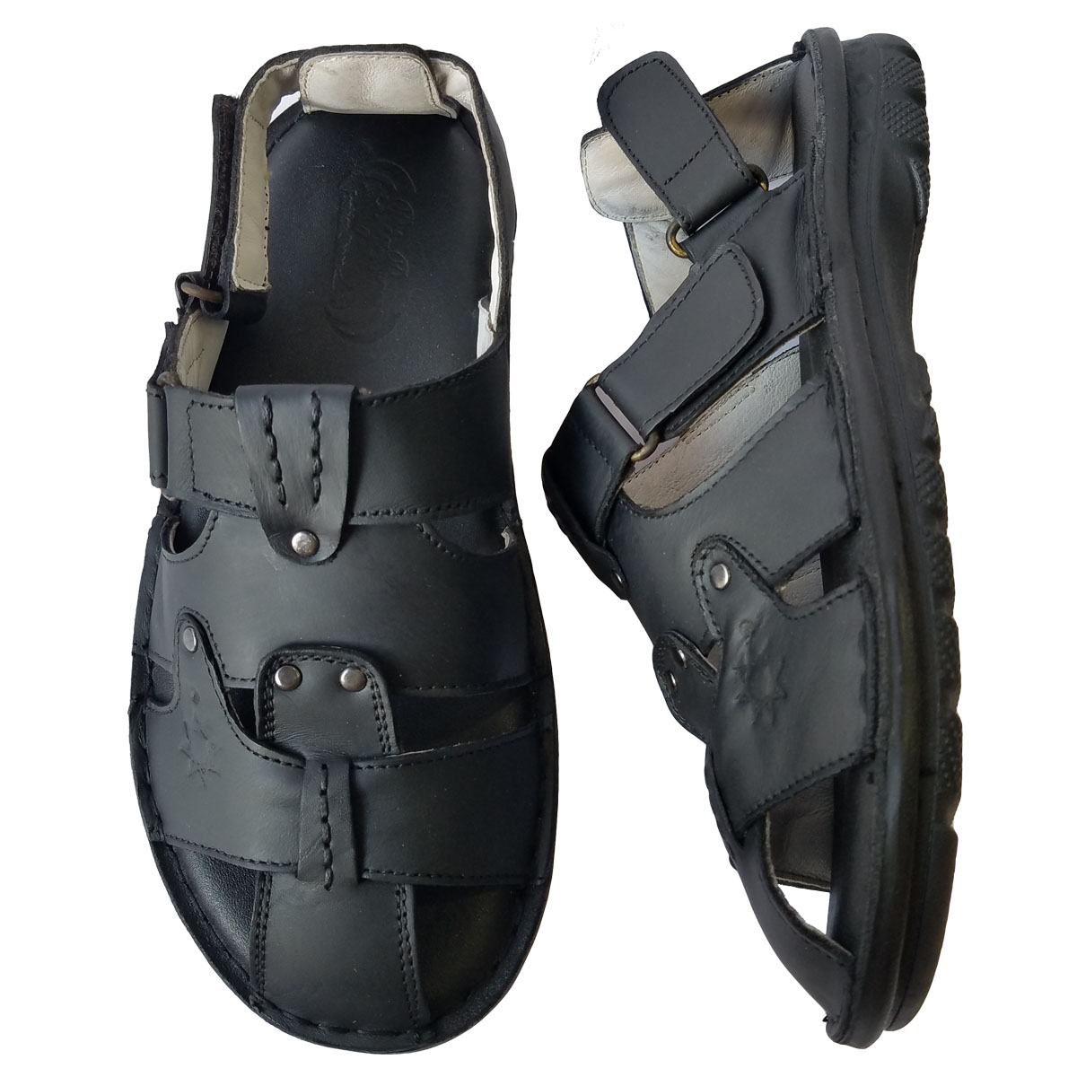 Giày Sandal Nam Bít Mũi BIGBEN Da Bò Thật SD001
