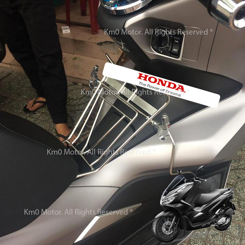 Baga Giữa PCX 2014 - 2024 Inox + Tặng 02 Móc Treo Inox