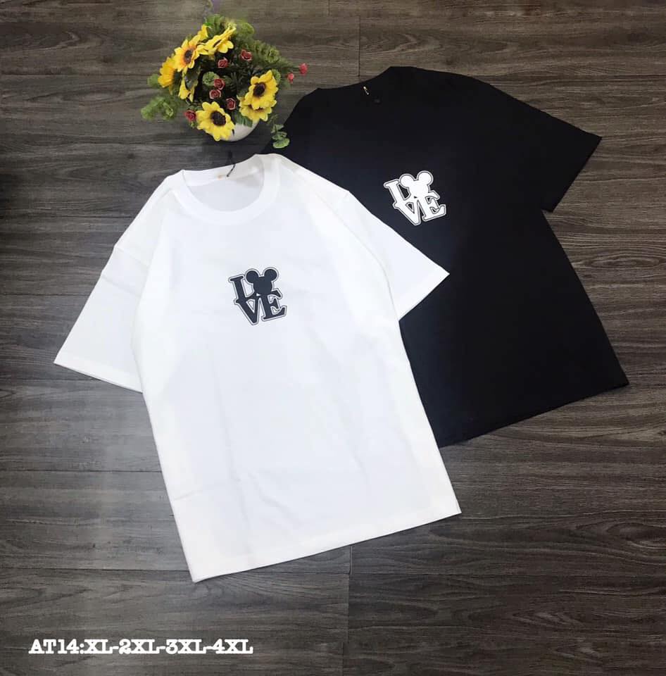 [HCM]ÁO THUN COTTON NỮ THIÊU LOVE SIÊU XINH