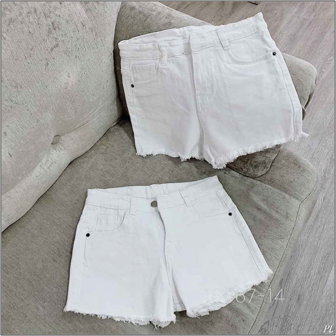 Quần short jean nữ TRẮNG TRƠN DT-1