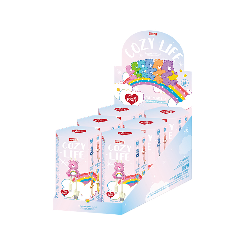POP MART Care Bears Cozy Life Series - Data Cable Blind Box (iPhone/Type-C) Action Figures