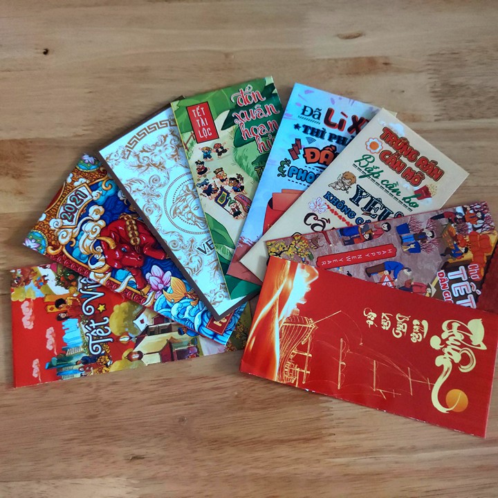 Red packets, maple red packets plaited, combo 50 cover cute