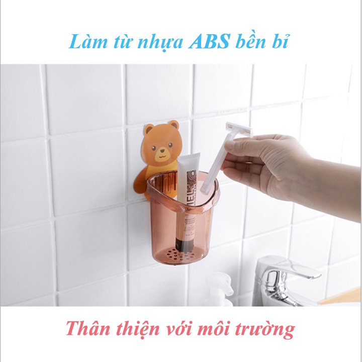 Cốc đựng bàn chải đánh răng hình chú gấu