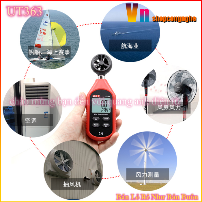 UT363 máy đo vận tốc gió mini Uni-Trend