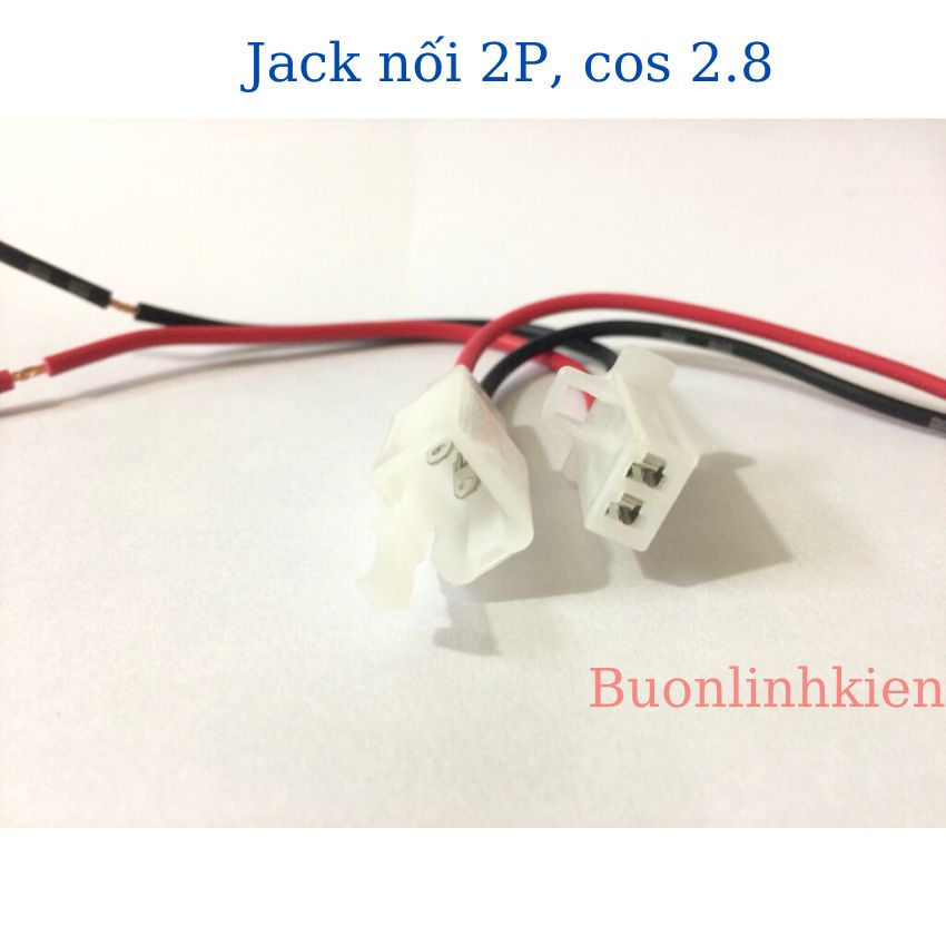 Jack kết nối 2P- cos 2.8 có dây (1 cặp)