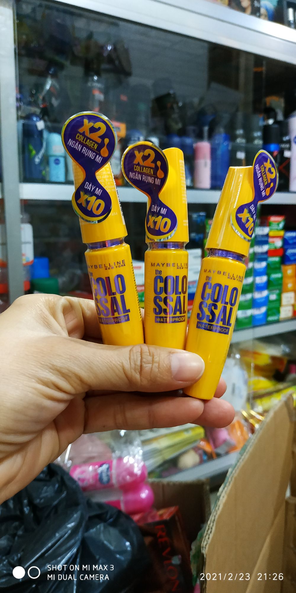 Mascara maybelline làm dày mi gấp 10 lần, hàng chính hãng