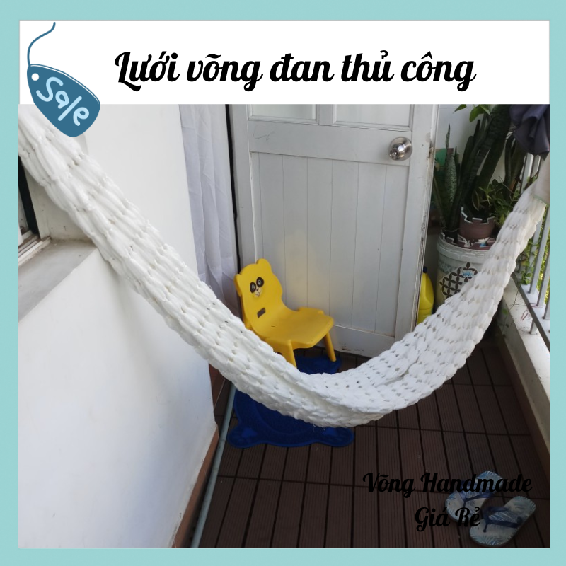 Lưới Võng Sợi Tơ Treo Khung Dài 2M2 x 2M (Không Bao Gồm Khung)