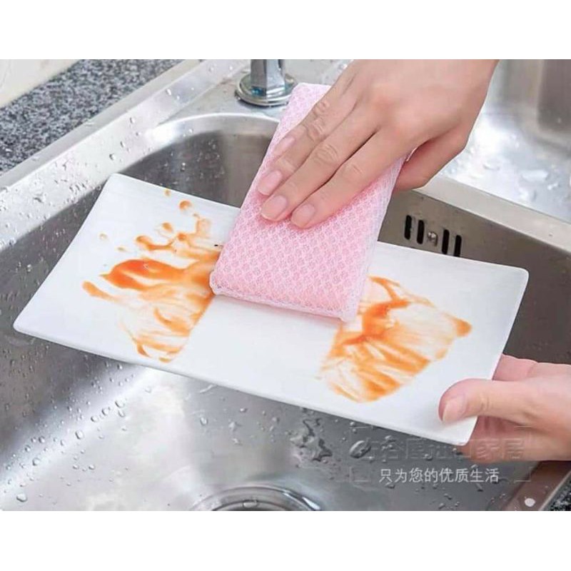 [GIẢM MỌI ĐƠN HÀNG - 5K ĐƠN 100K , 8K ĐƠN 159K] Set 5 miếng xốp rửa bát bọc lưới nội địa Nhật Bản