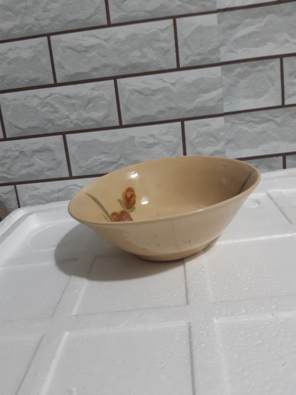 [HCM]Tô kiểu xưa hoa huệ 5 tô ( hàng đá thô sơ)