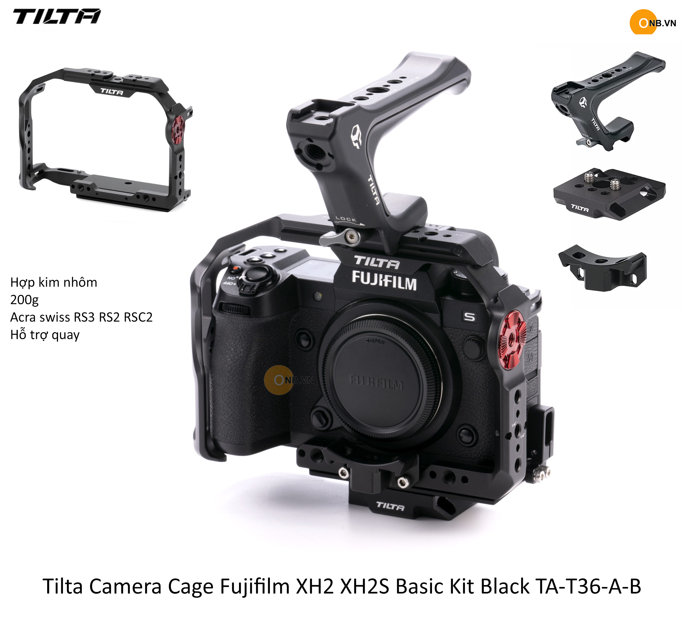 Tilta camera cage fujifilm xh2 xh2s basic kit black ta-t36-a-b