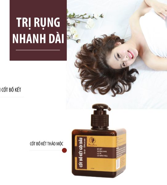 Cốt bồ kết gội đầu thảo mộc Wonmom 250ml (không bọt)