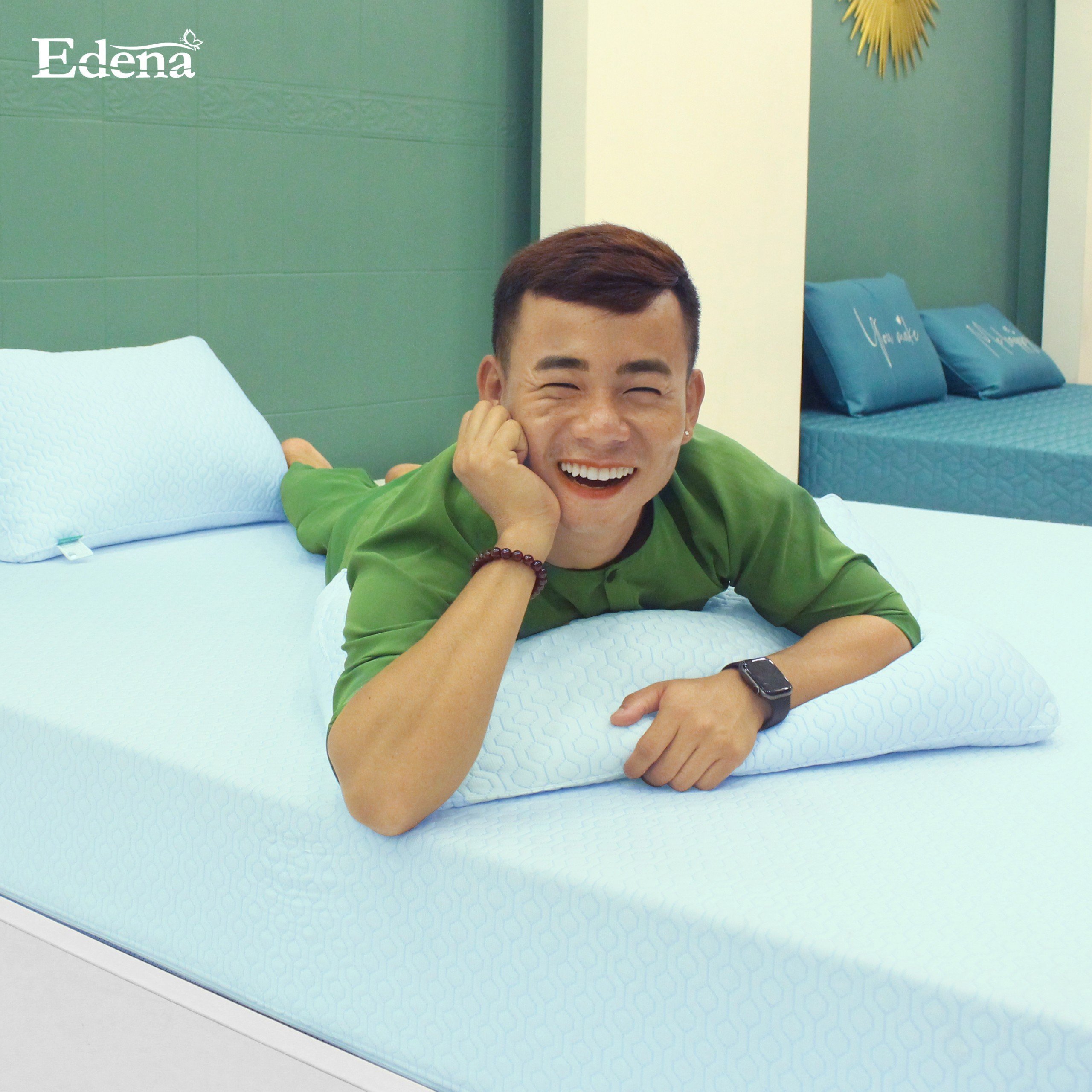 Nệm foam Edena Coolena-Bảo hành 5 năm-Êm ái - Mát Lạnh.