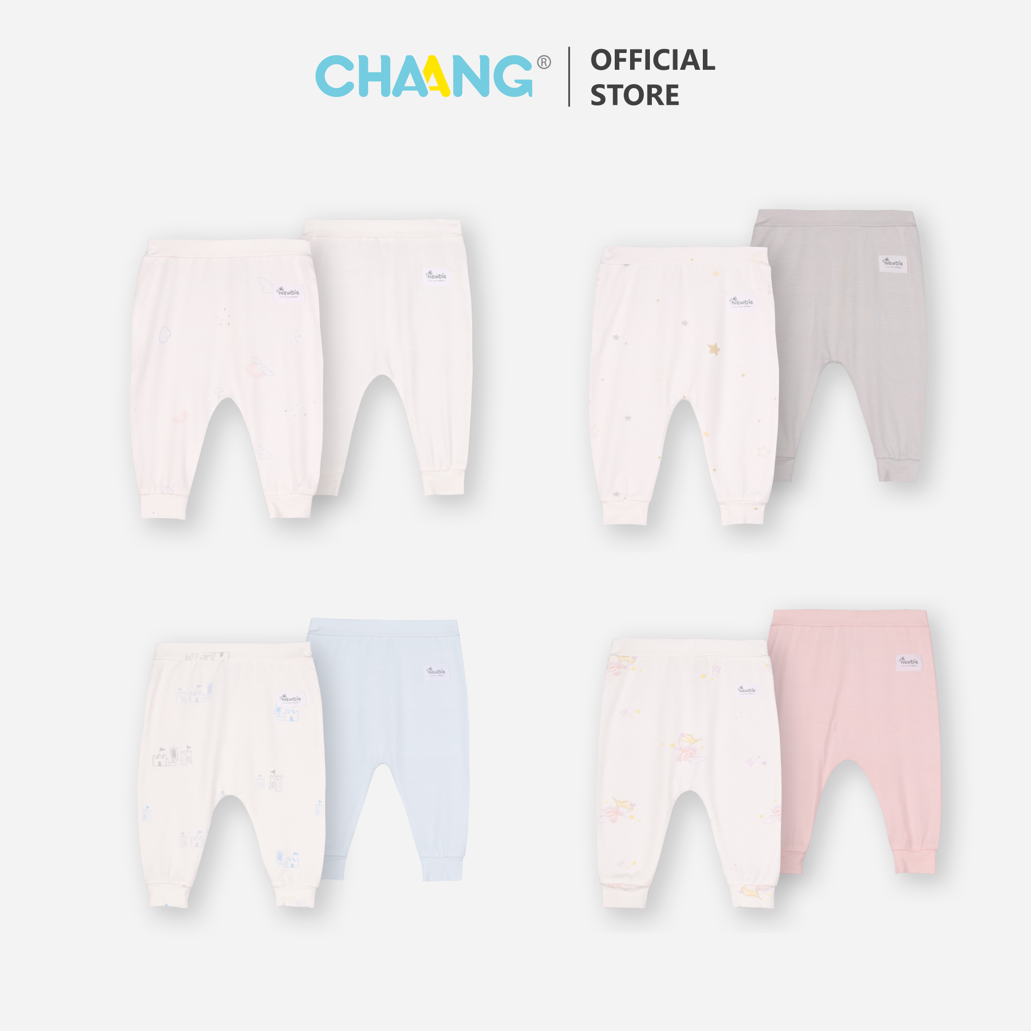 [CHAANG] Set 2 chiếc quần dài sơ sinh Fairy Chaang