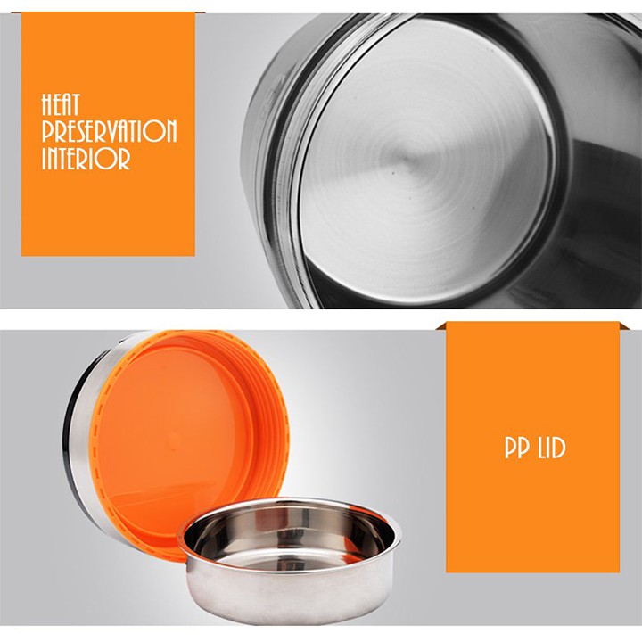 Bình ủ cháo giữ nhiệt inox đa năng 1 lít 9