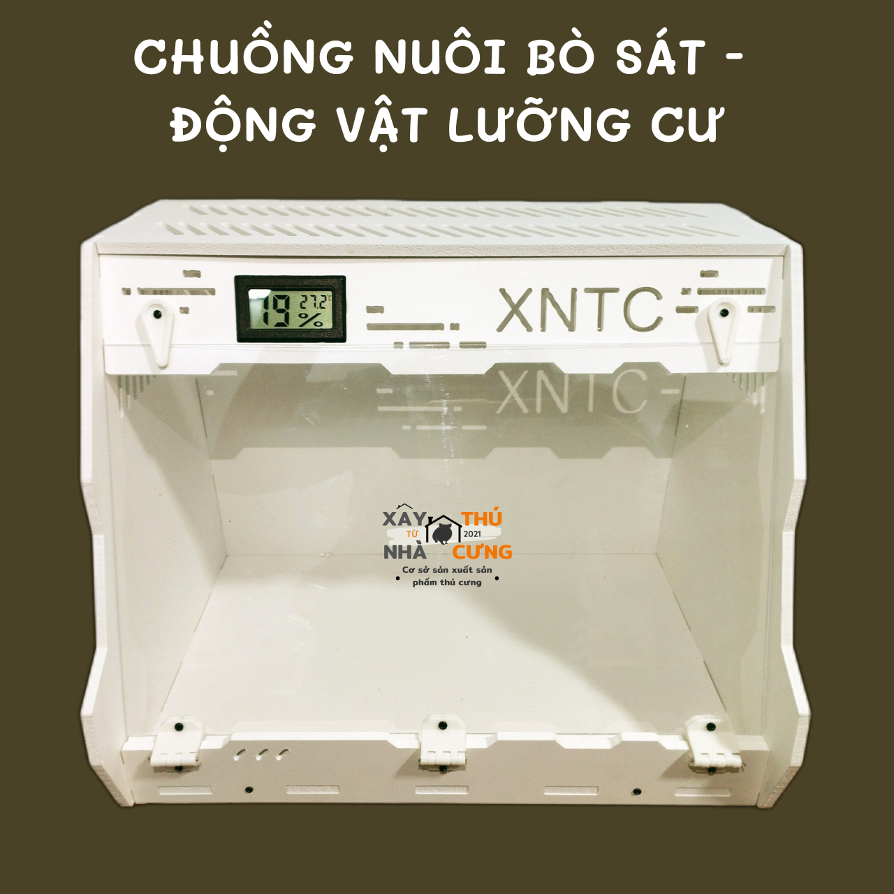 Chuồng nuôi bò sát, rắn, ếch pacman, rùa, ốc mượn hồn