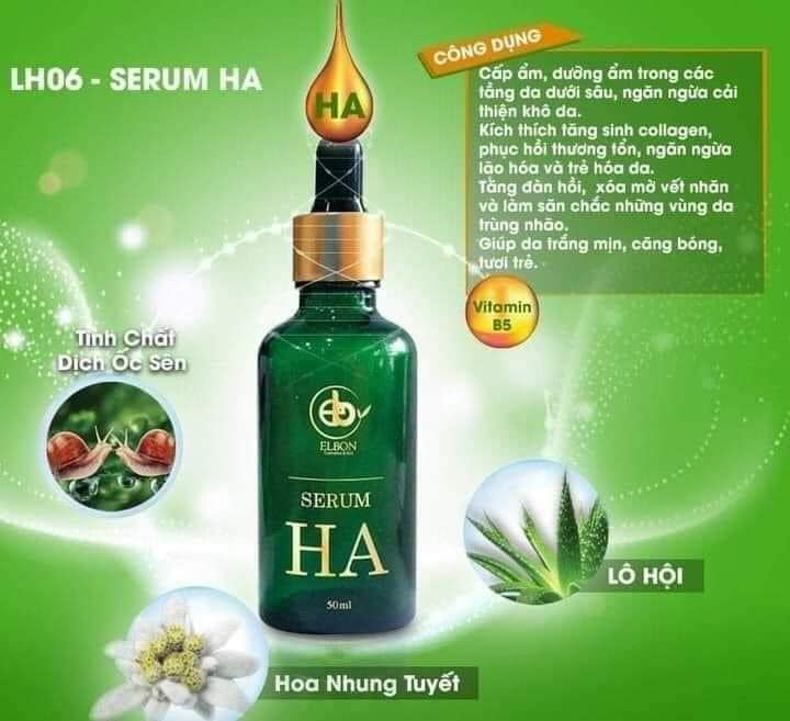Serum HA cấp ẩm dưỡng da cao cấp Elbon