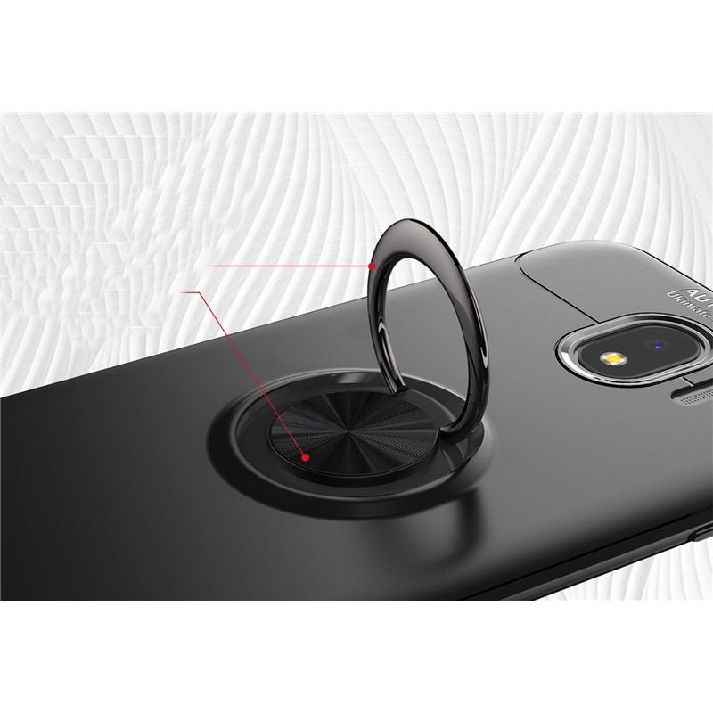 Ốp Lưng SAMSUNG J7 Pro Cao Su Bracket Iring (Đen)