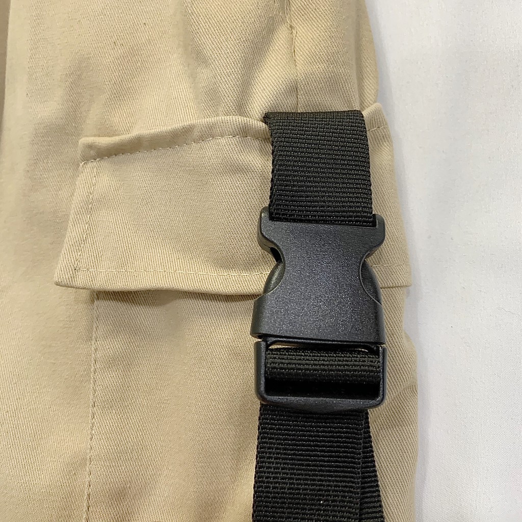 Quần Short Kaki Phối Khóa PACI SHORT Unisex