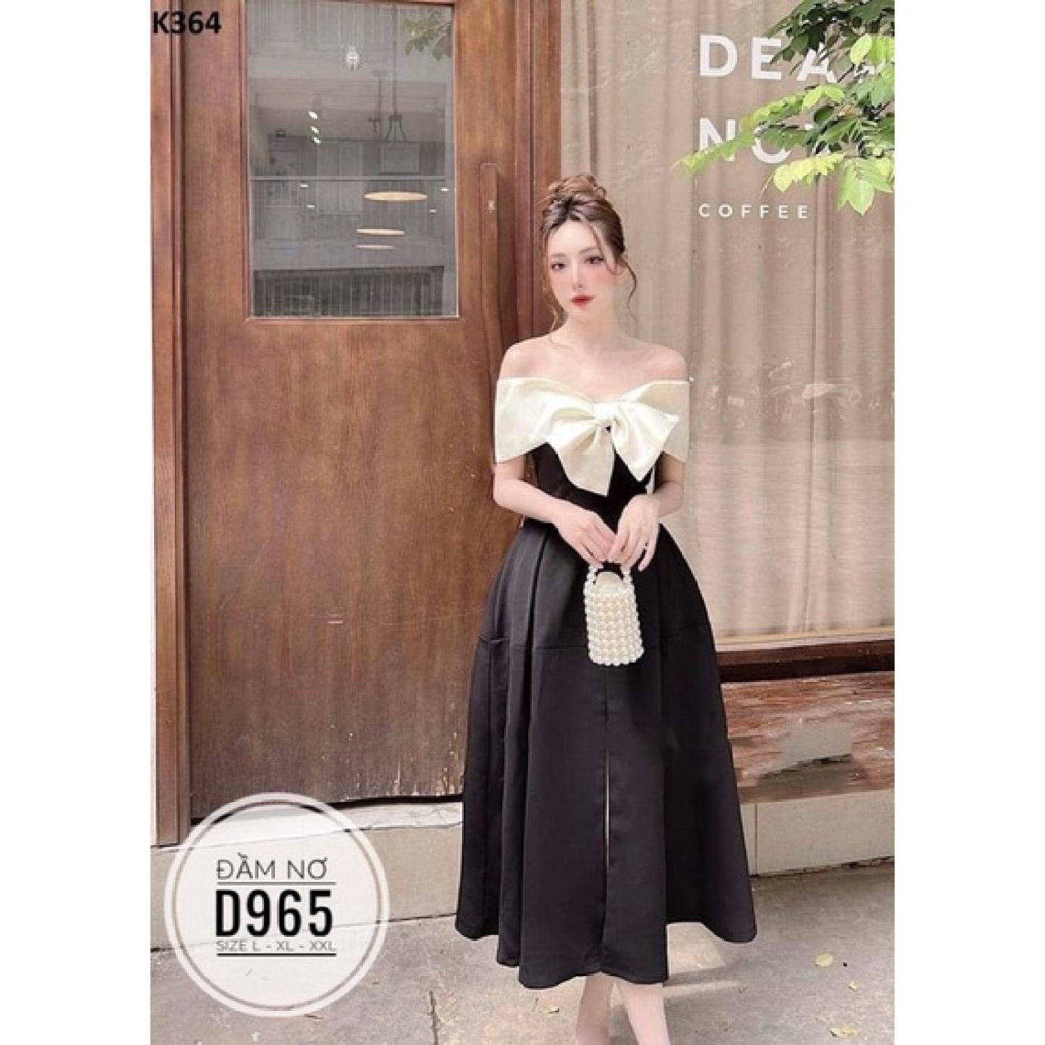(60-90KG) MINSTORE Bigsize Đầm nơ D965