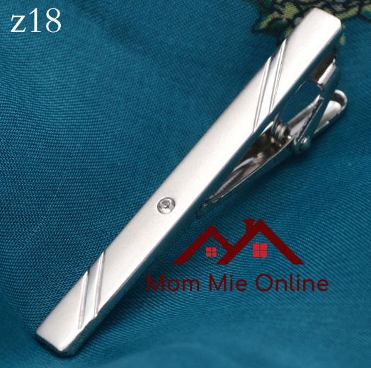 [HCM]Kẹp cà vạt màu bạc sang trọng, trẻ trung - RK01