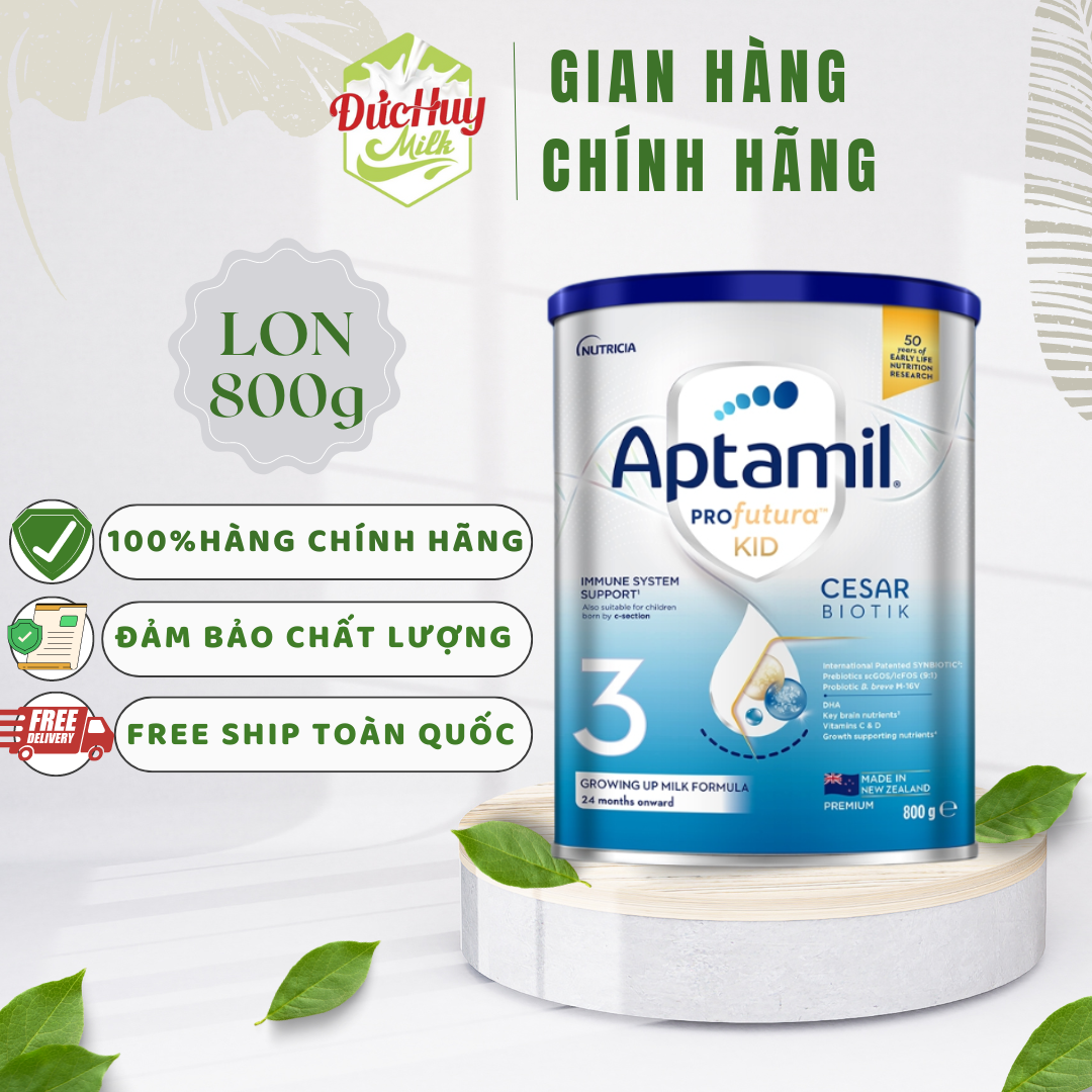 Sữa Aptamil Profutura KID Cesarbiotik số 3 & 2 800g