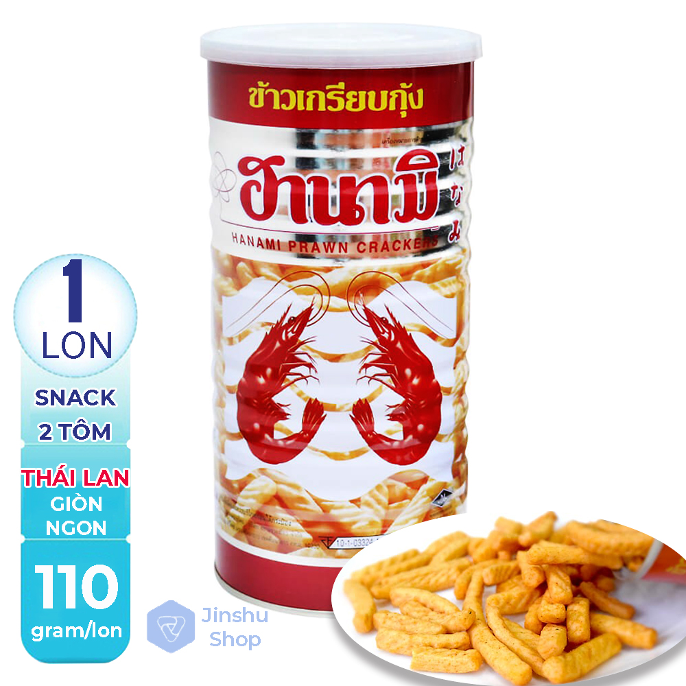 [ SNACK QUÁ NGON, LON TO KHỔNG LỒ ] 01 Lon 110gr Snack Hanami vị tôm Thái Lan (Date : 12 tháng)-[ 12.12 Hot Deals ]