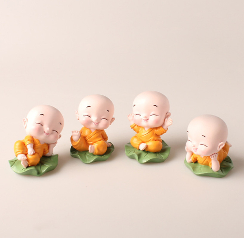 [HCM]bộ 4 chú tiểu lá sen