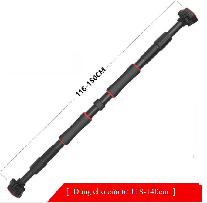 Xà Đơn Treo Tường 2020 Chốt Chống Xoay 360 SOWELL-Mẫu đầu lục giác- Cỡ 116 điều chỉnh đến150cm