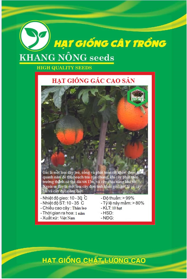 Hạt giống quả gấc cao sản - Gói 10 hạt