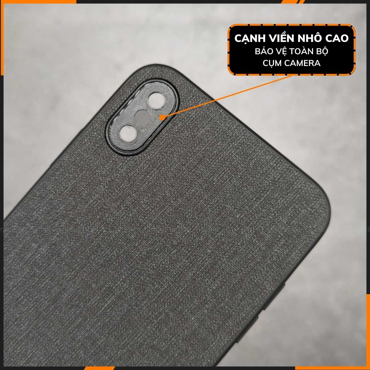 Ốp lưng iPhone XS Max vải Jean (full màu)