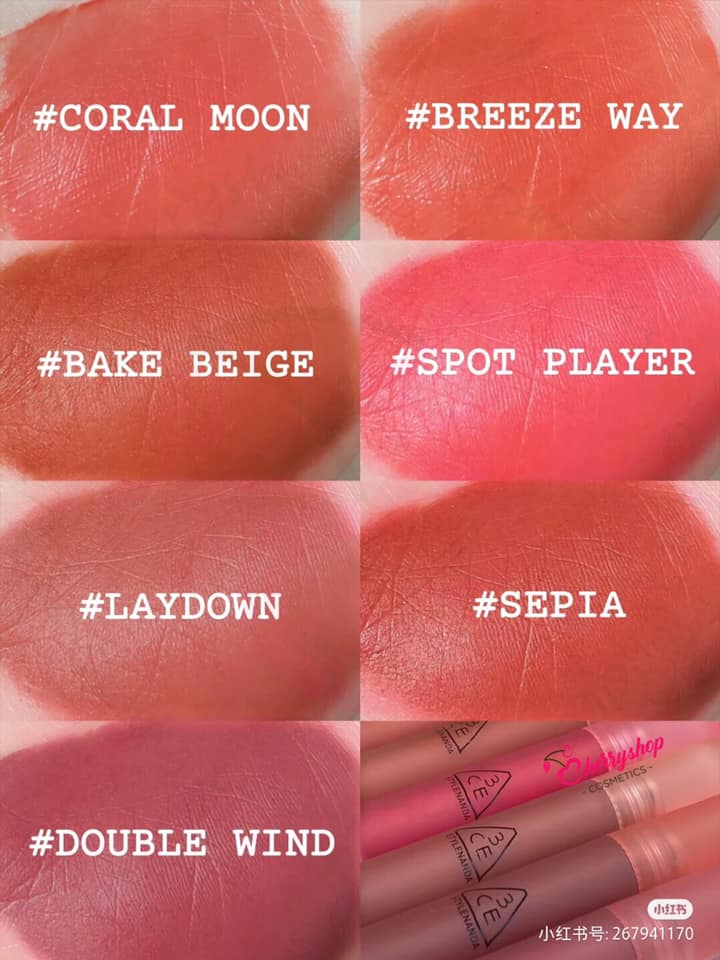 [100% Authentic] Son kem mới 3ce Blur Water Tint 4.6g