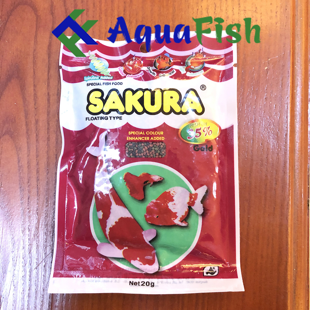 [HOÀN TIỀN 10%]Thức Ăn Sakura Cho Cá Chọi, Cá Beta, Cá Xiêm 20gr