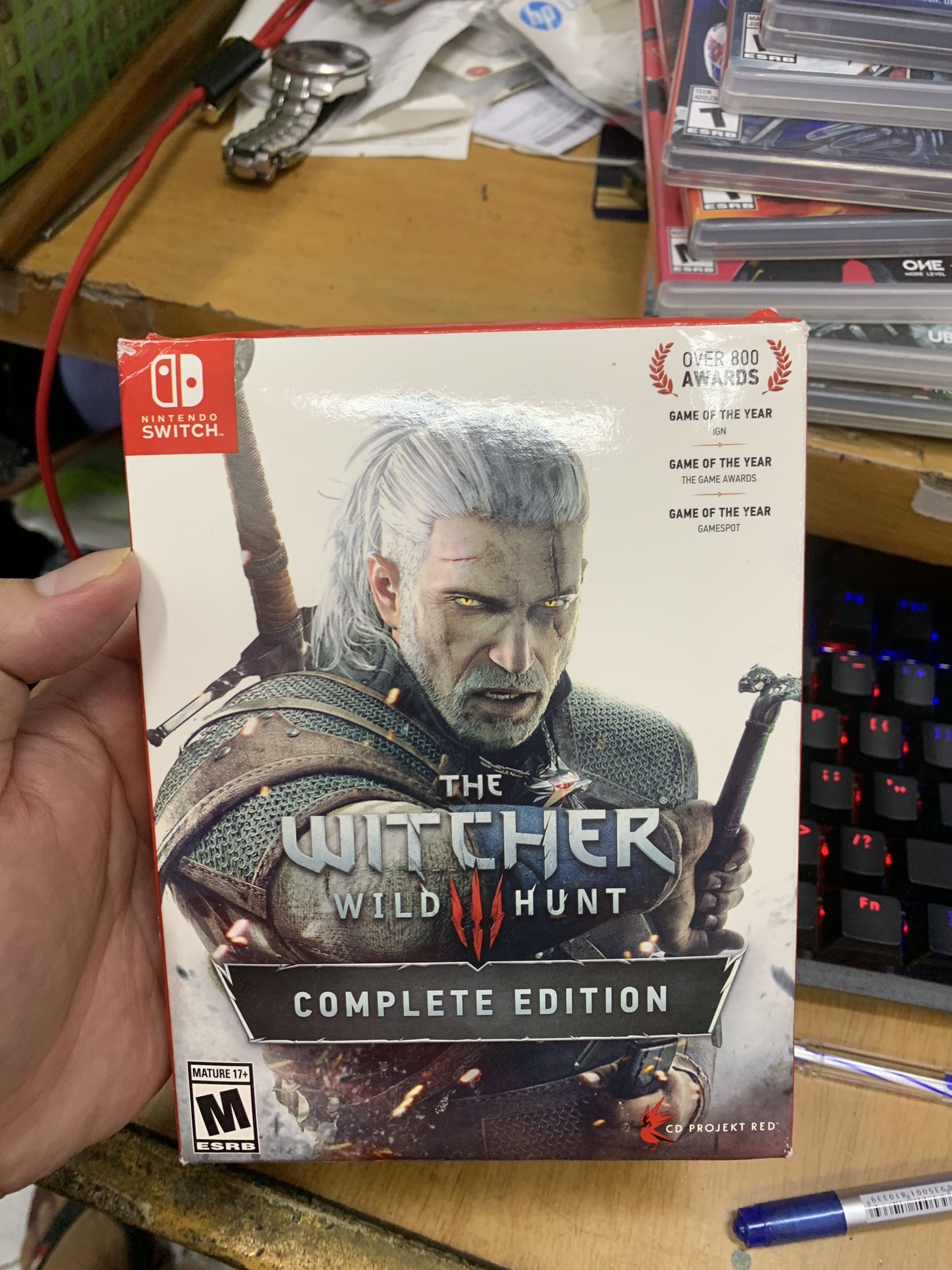 Băng Game Nintendo Switch The Witcher 3 Wild Hunt Complete Edition Artbook