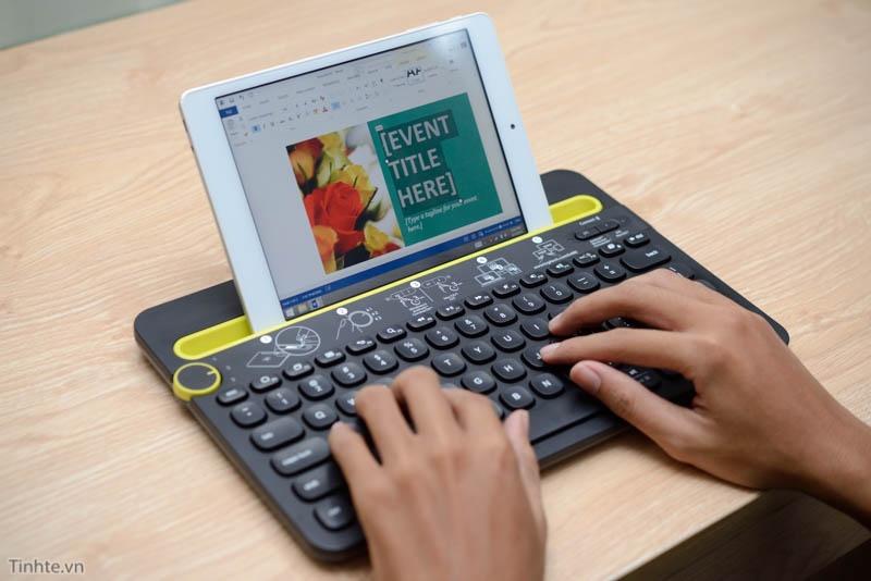 Bàn phím Bluetooth cho điện thoại, máy tính bảng Logitech K480