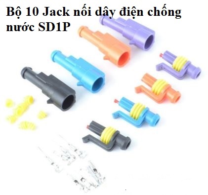 Bộ 10 Jack nối dây điện chống nước SD1P