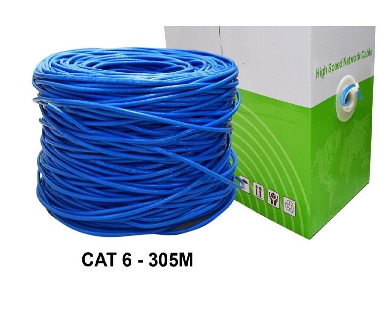 Dây mạng Lan/Internet Cáp mạng CAT6 Net link (1 Thùng dây dài 305M ) - Màu ngẫu nhiên