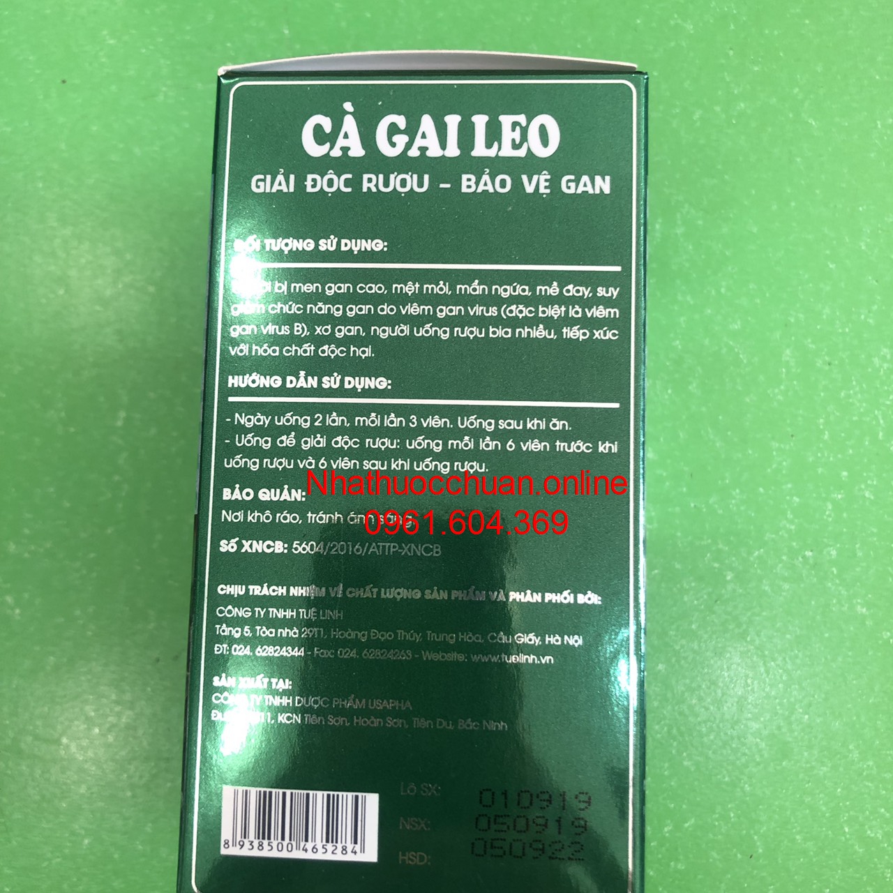 Cà gai leo Tuệ Linh ( Hộp 60 viên)