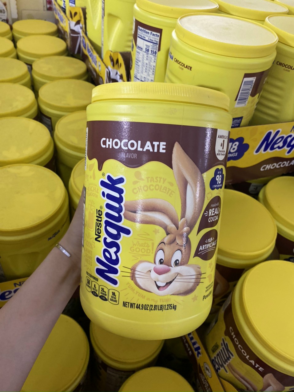 (Date 2025) Sữa Bột Socola Nesquik 1.275kg - Mỹ