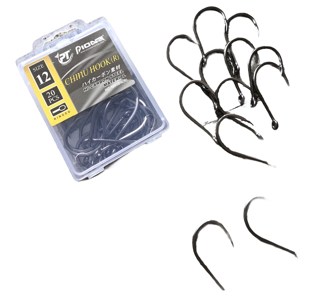 Bộ combo 3 hộp lưỡi CHINU HOOK(R) size 12 ( 20 lưỡi)