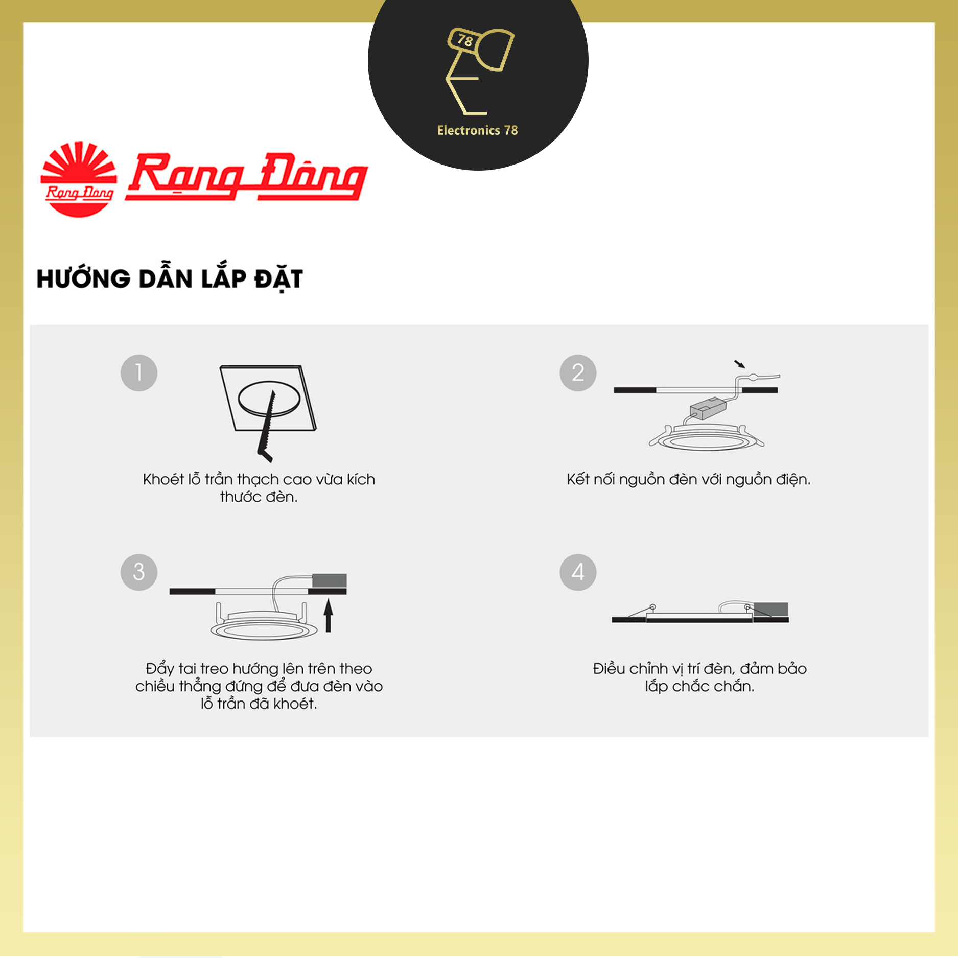 [Chính Hãng] Đèn Led Panel Âm Trần Đổi Màu 3 Chế Độ Rạng Đông 7W/9W/12W, Có viền/Không viền
