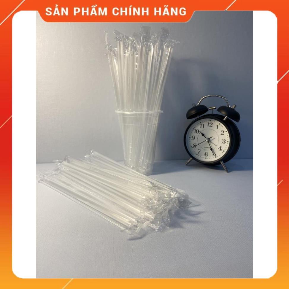 [50 Chiếc] Ống Hút Bọc Phi 8 Đen + Trắng + Đỏ