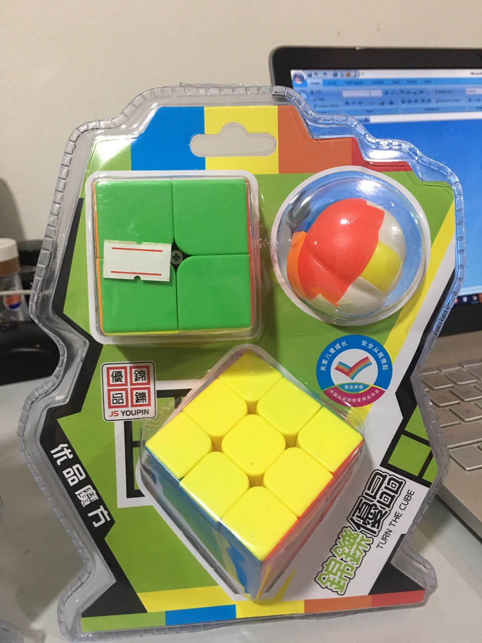 Combo 3 Khối Rubic ( 3X3; 2X2, Khối Tròn) Kèm Sách Hướng Dẫn