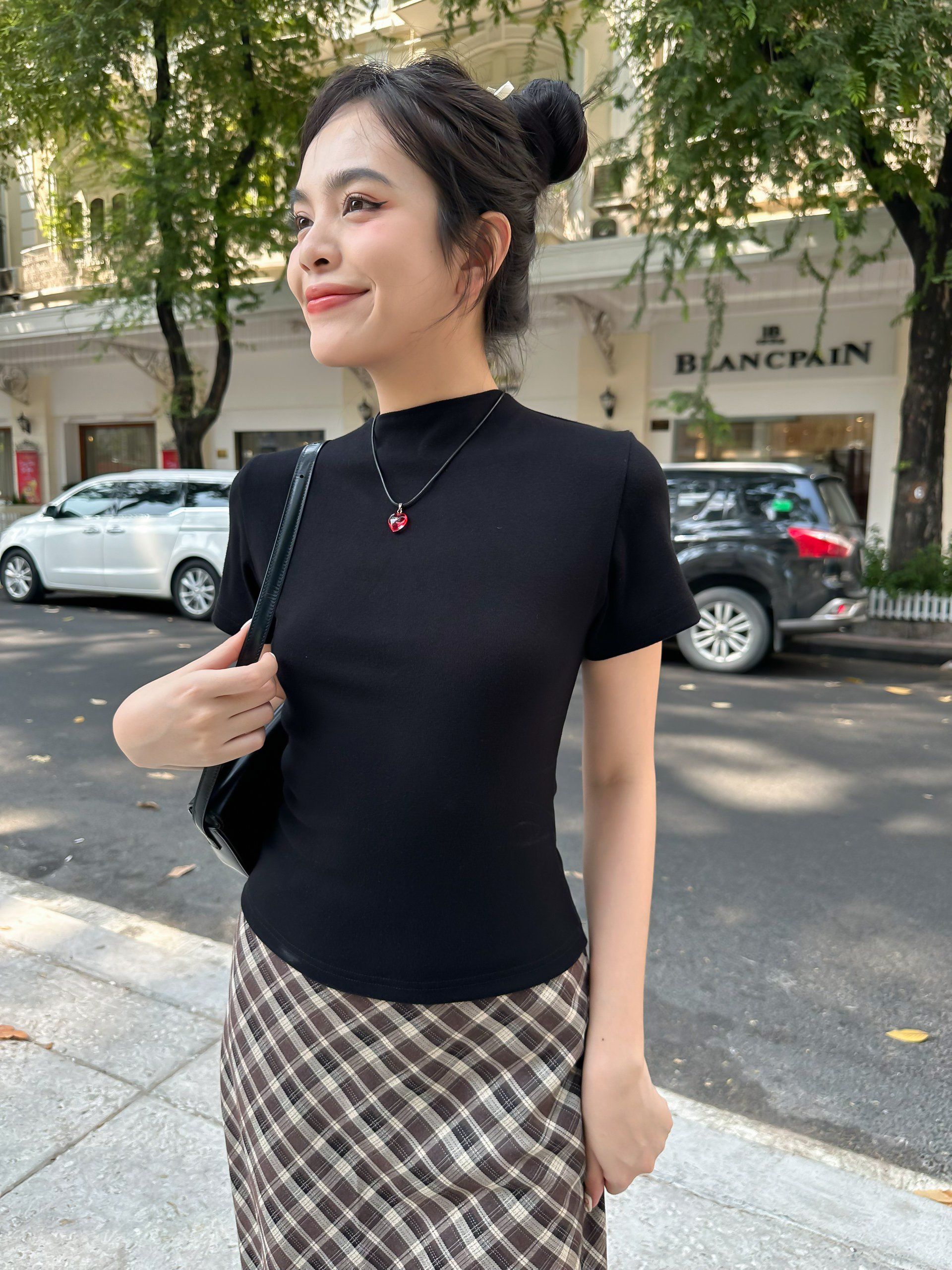 KIDO Áo croptop thun len nơ lưng EMMA TOP