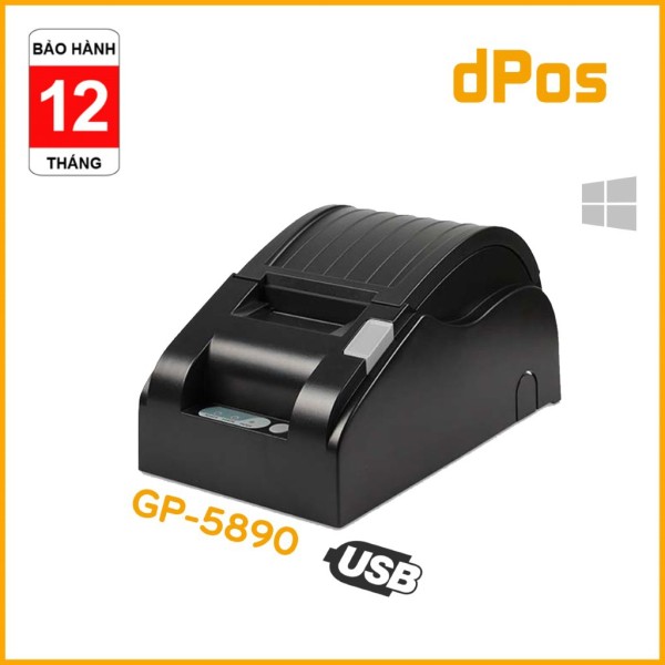 Bảng giá Máy in hoá đơn K58 dPos XP58IIH GP5890XIII USB LAN WIFI in bill tính tiền NOW và từ cá Phong Vũ