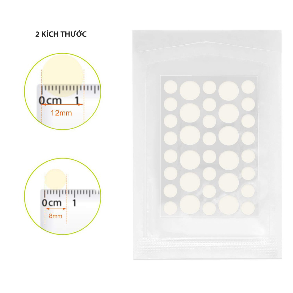 Set 36 miếng dán mụn ACNE PLASTERS, miếng dán che mụn làm xẹp che phủ mụn